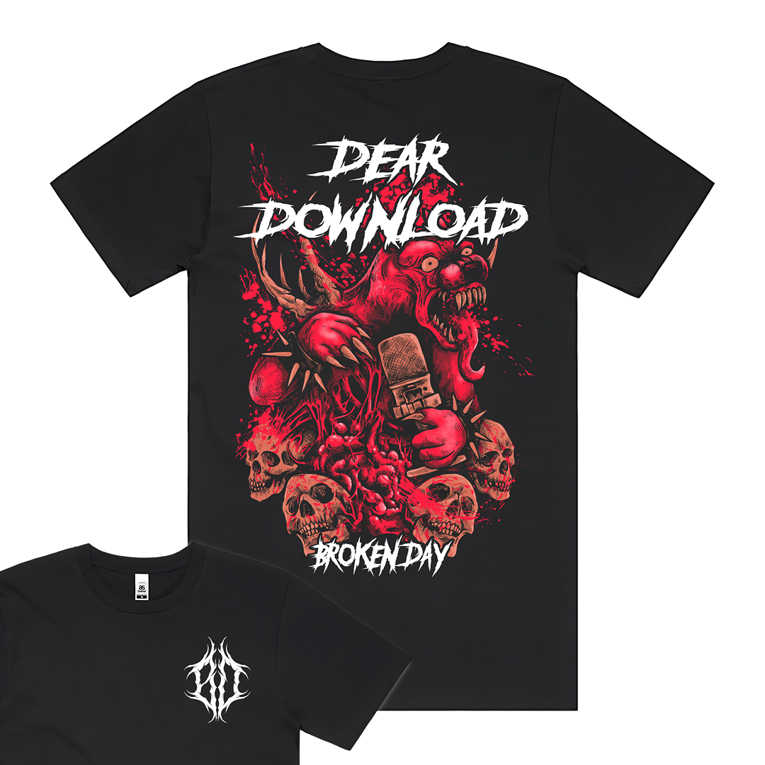 DEAR DOWNLOAD X BROKEN DAY TEE