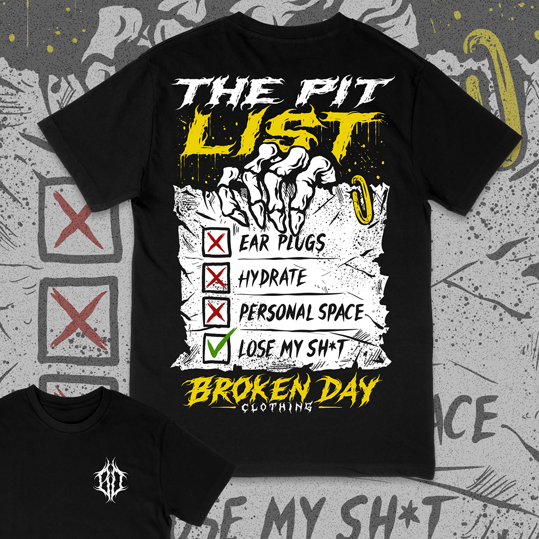 The Pit List – Metal Mosh Pit T-Shirt – Broken Day Clothing