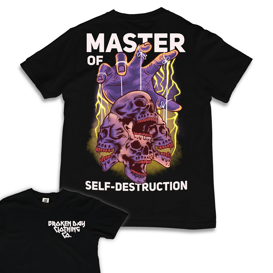 Metallica Inspired Premium Tee - 'Master of Self-Destruction'
