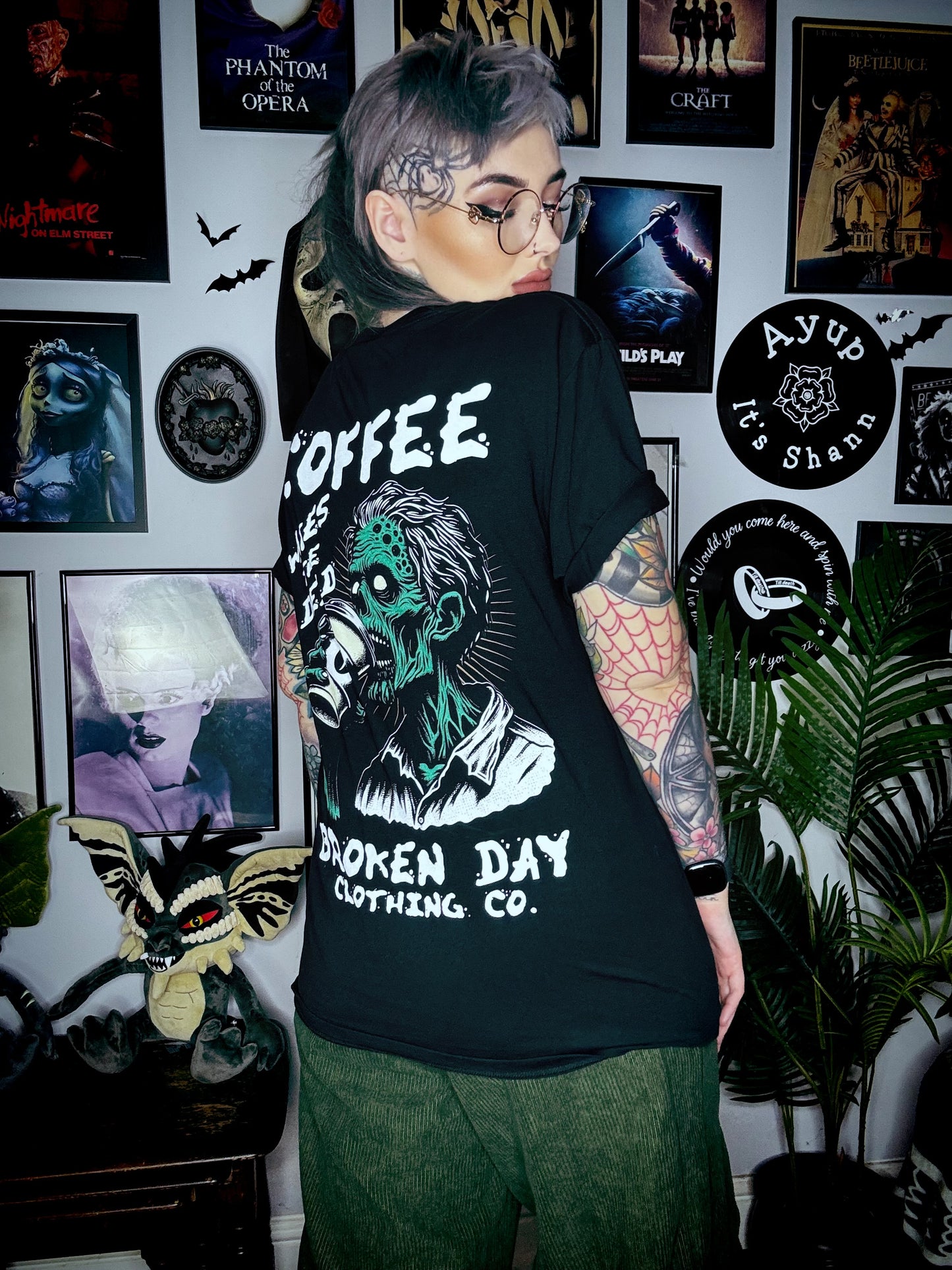 'Coffee Wakes The Dead' Premium Tee