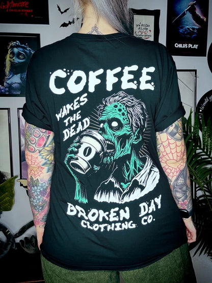 'Coffee Wakes The Dead' Premium Tee
