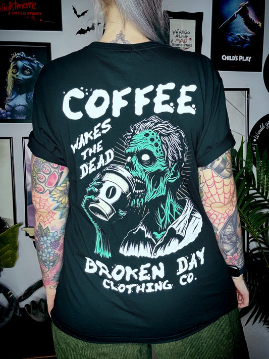 'COFFEE WAKES THE DEAD' TEE