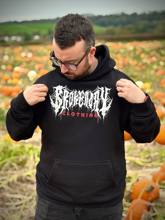 'BROKEN DAY LOGO' RELAX FIT HOODIE