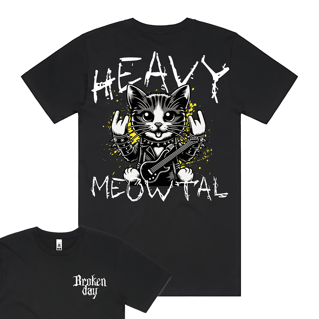 'HEAVY MEOWTAL' TEE