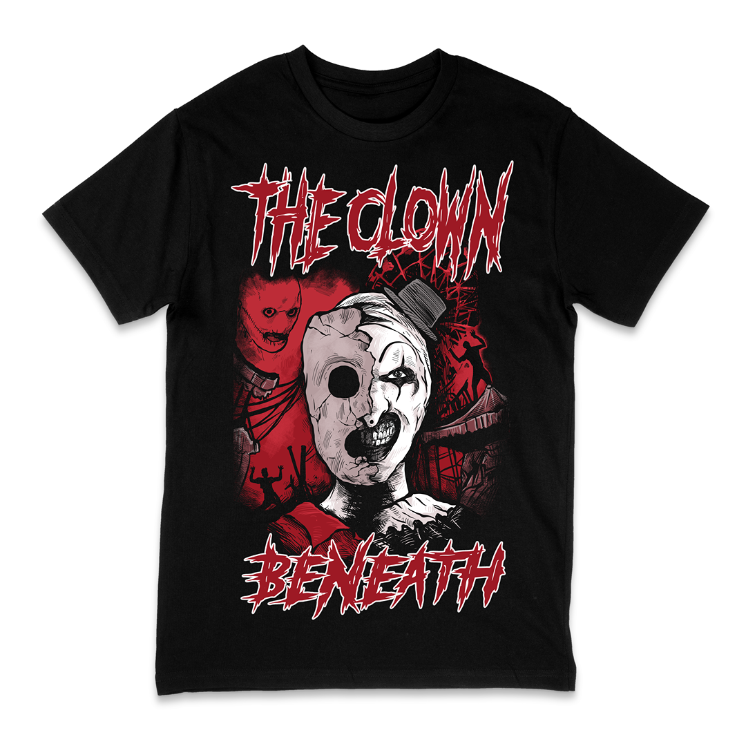 'THE CLOWN BENEATH' TEE - SLIPKNOT X TERRIFIER