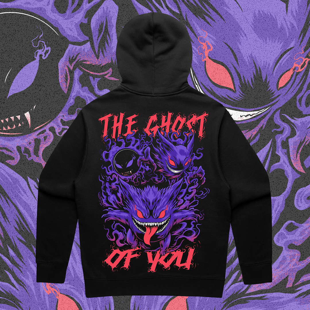 'THE GHOST OF YOU' RELAX FIT HOODIE