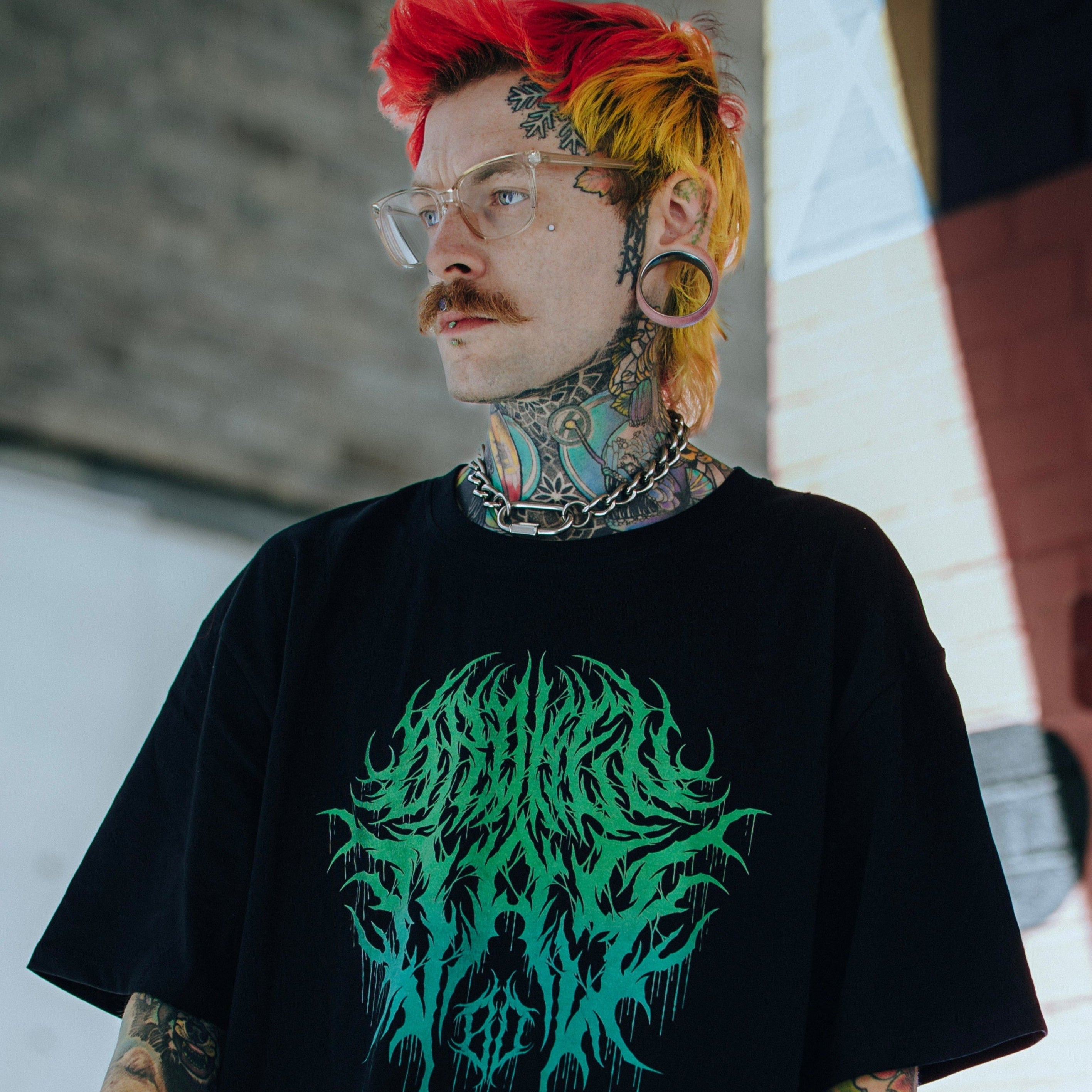 'ELECTRIC GREEN' LOGO TEE