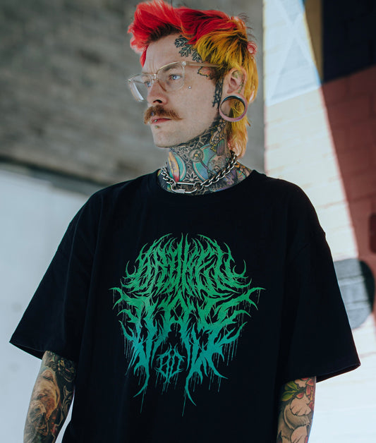 'ELECTRIC GREEN' LOGO TEE