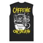 'CAFFEINE OR DEATH' HEAVY FADED TANK