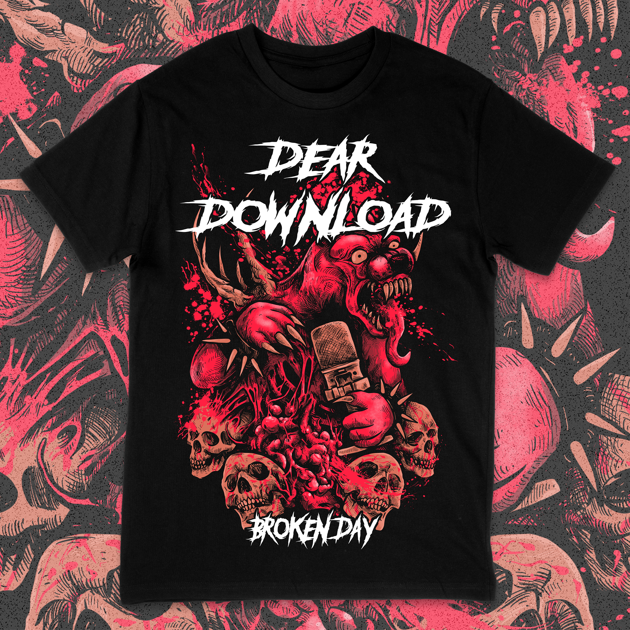 DEAR DOWNLOAD X BROKEN DAY TEE