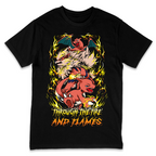 'THROUGH THE FIRE AND FLAMES' - DRAGONFORCE X POKEMON TEE