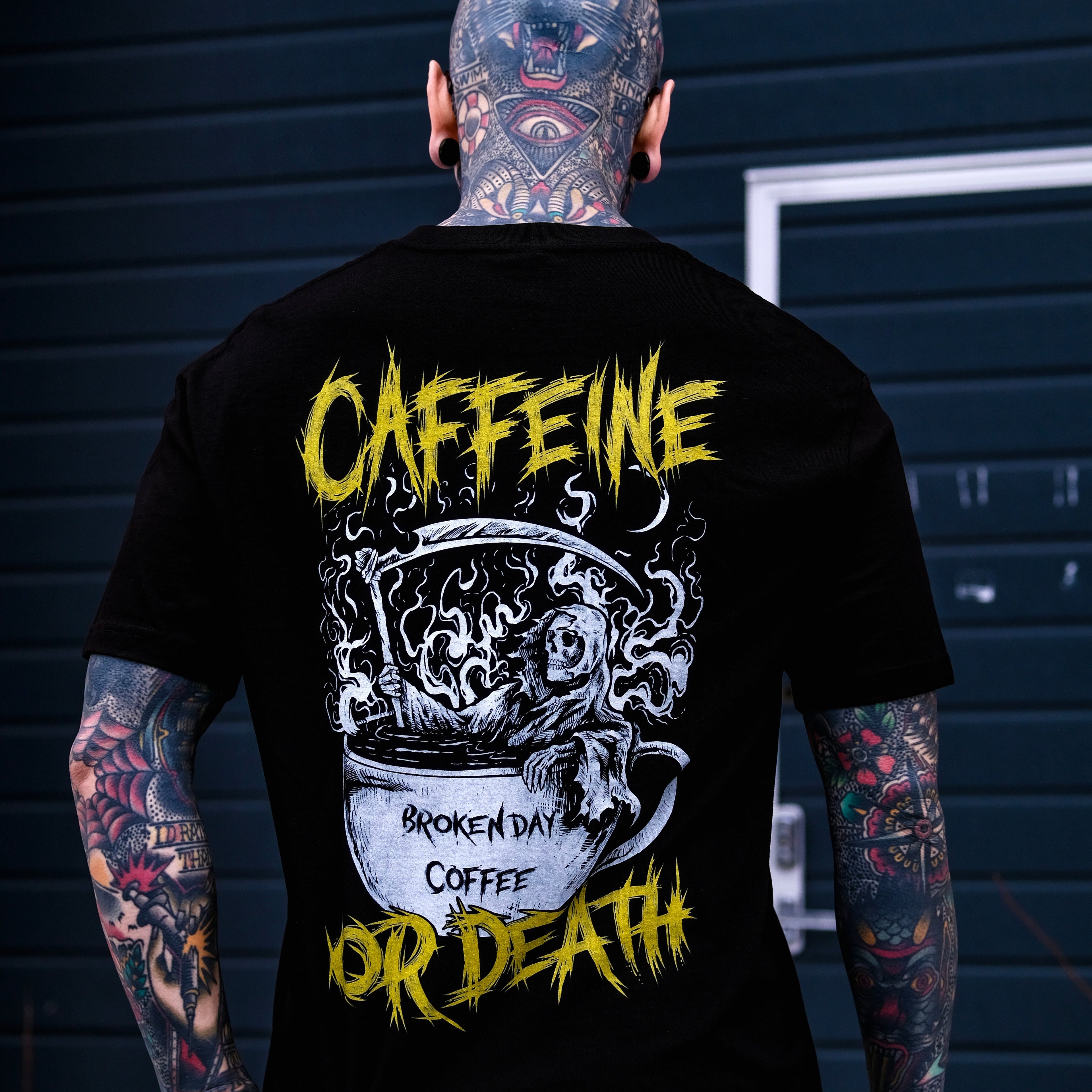 'CAFFEINE OR DEATH' TEE