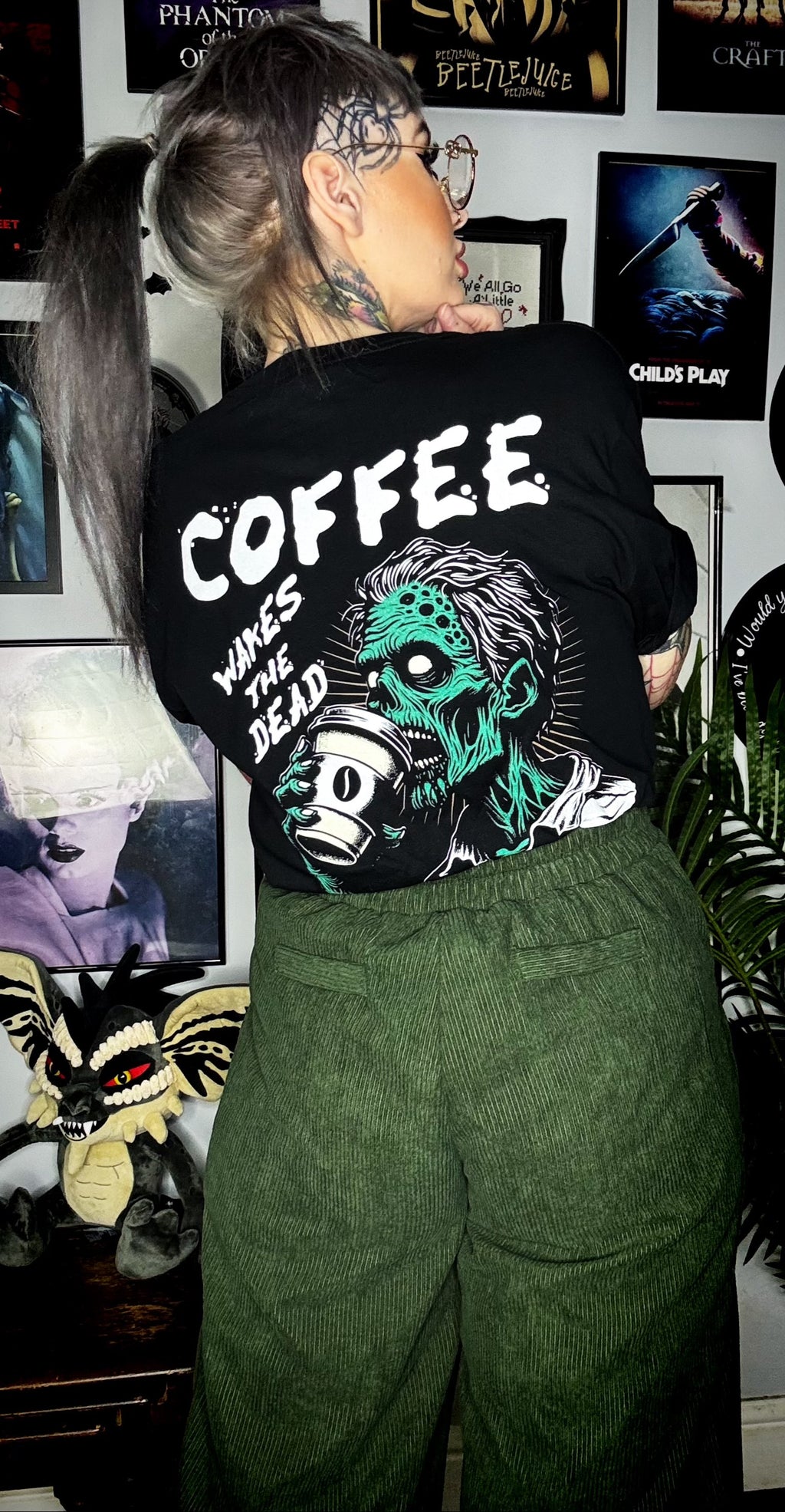 'COFFEE WAKES THE DEAD' TEE
