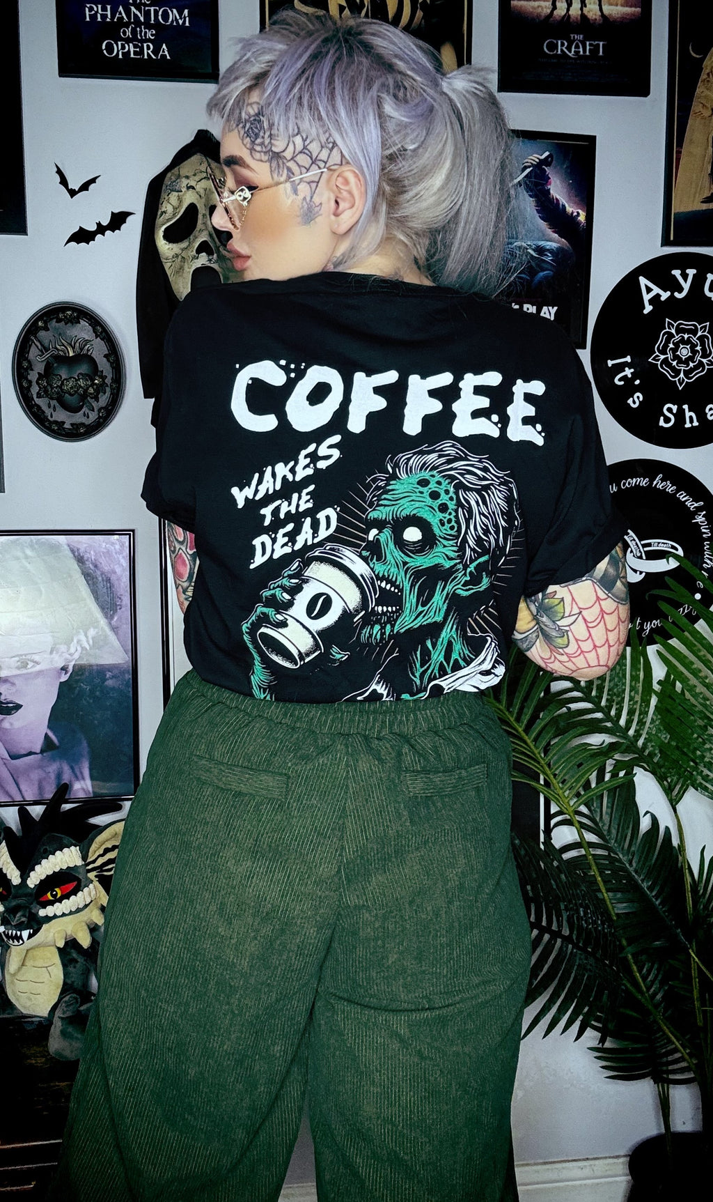 'COFFEE WAKES THE DEAD' TEE