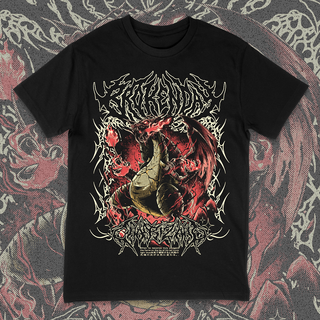 'BLACK FLAME' TEE