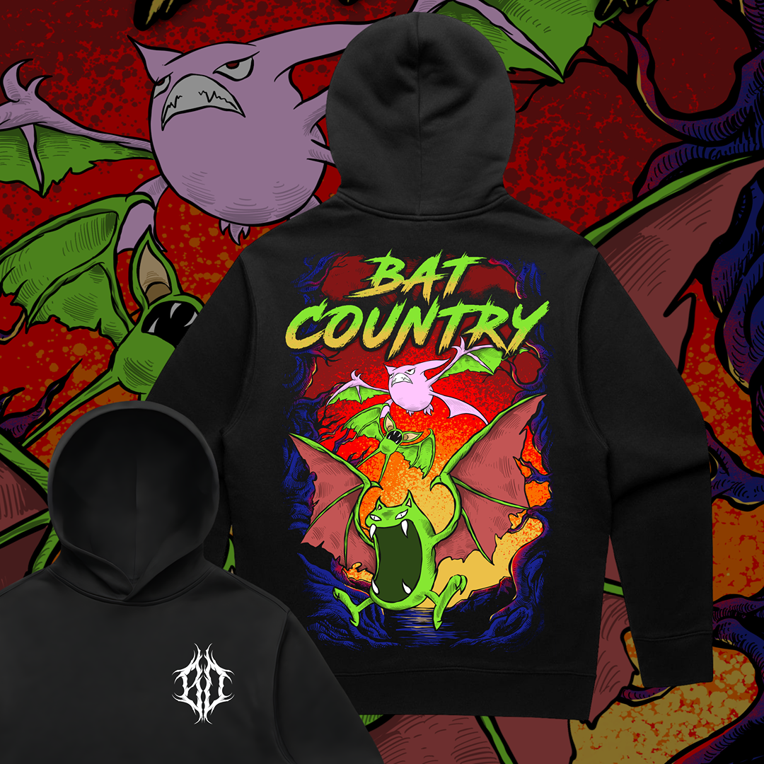 'BAT COUNTRY' RELAX FIT HOODIE