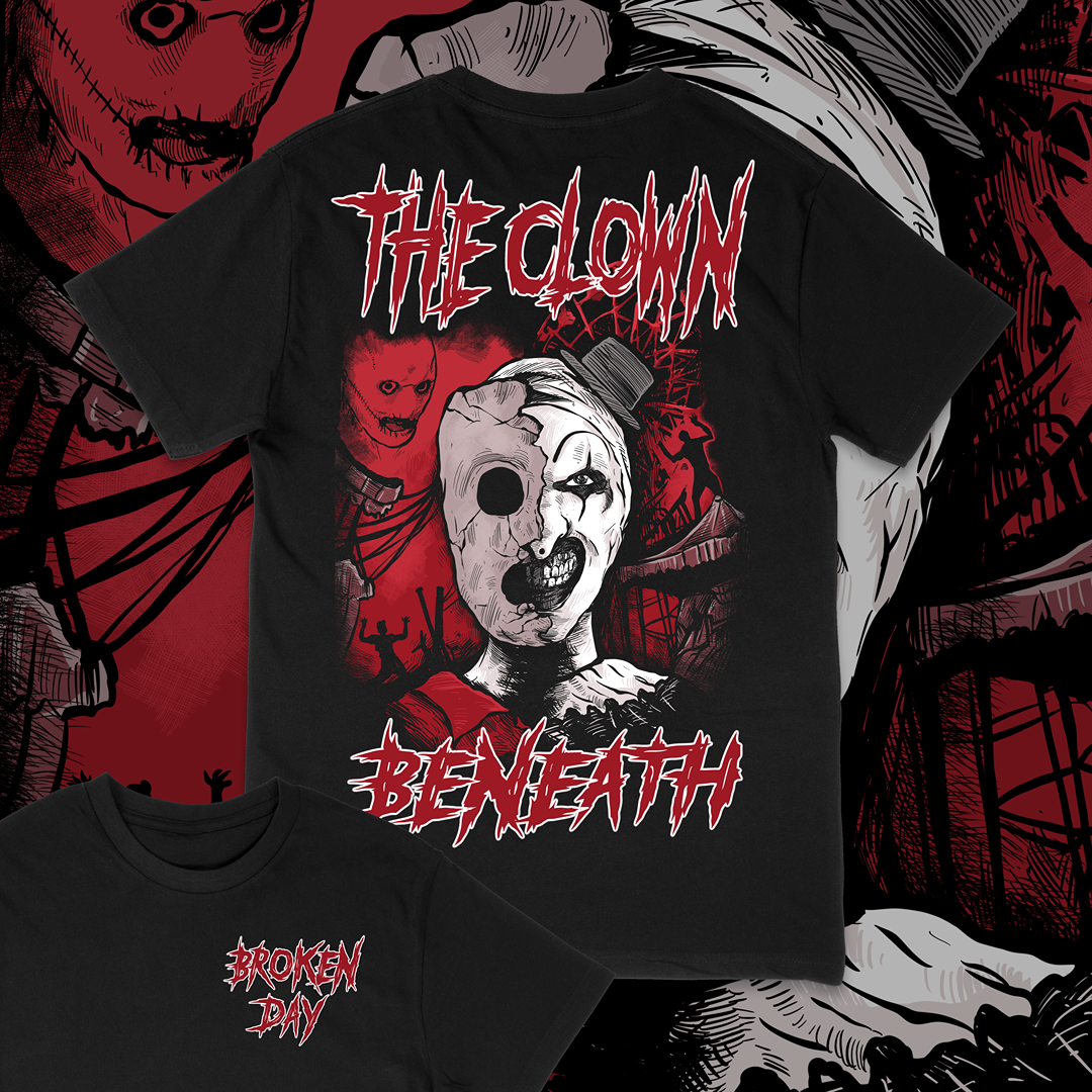 'THE CLOWN BENEATH' TEE - SLIPKNOT X TERRIFIER