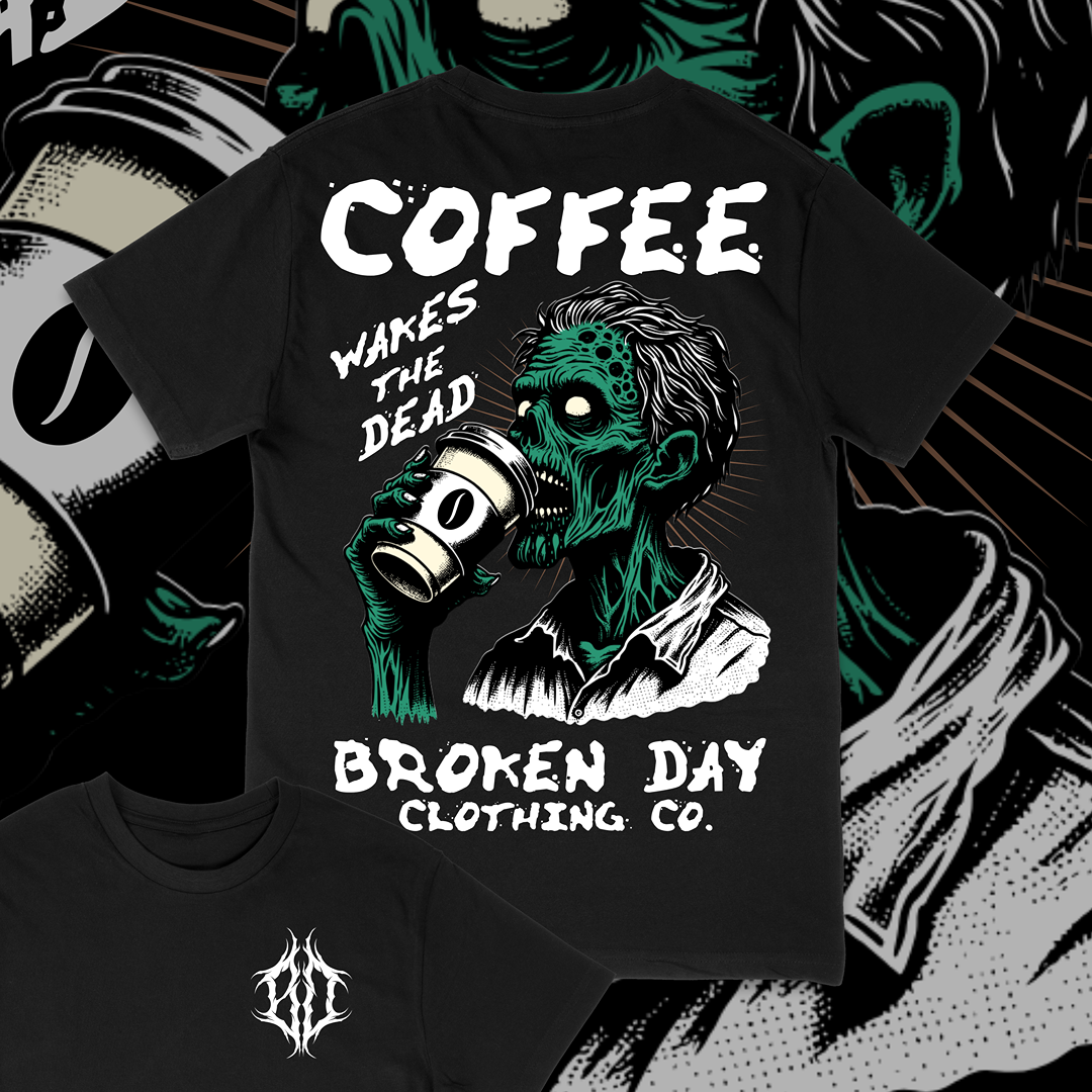 'COFFEE WAKES THE DEAD' TEE