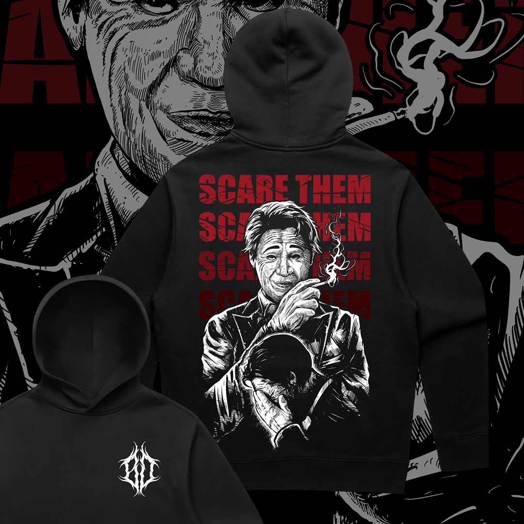 'SCARE THEM' RELAX FIT HOODIE
