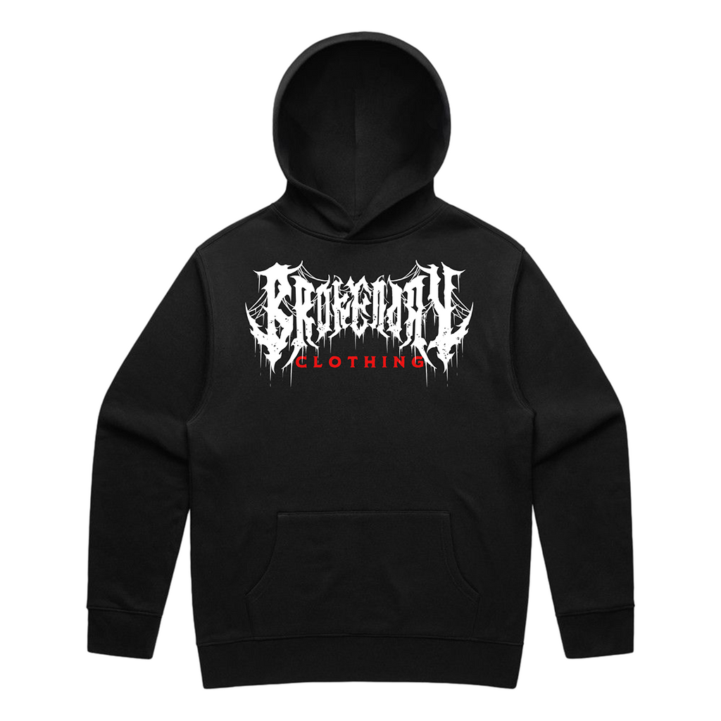 'BROKEN DAY LOGO' RELAX FIT HOODIE