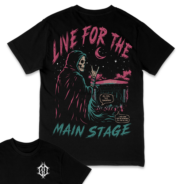 LIVE FOR THE MAIN STAGE' TEE – Broken Day Clothing