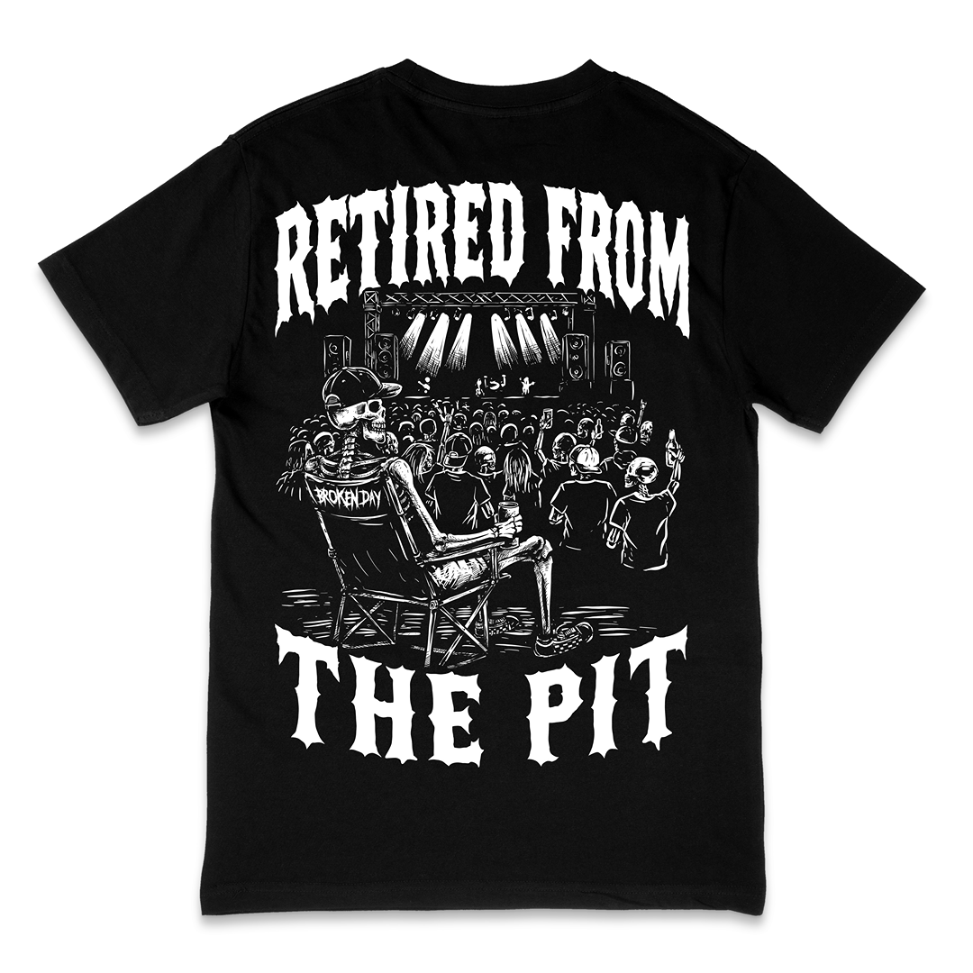 'RETIRED FROM THE PIT' TEE