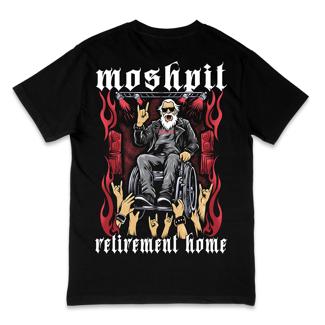 'MOSHPIT RETIREMENT HOME' TEE